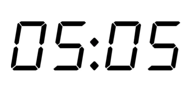 Aynalı saat 05:05 – mistik anlamı ve sembolizmi